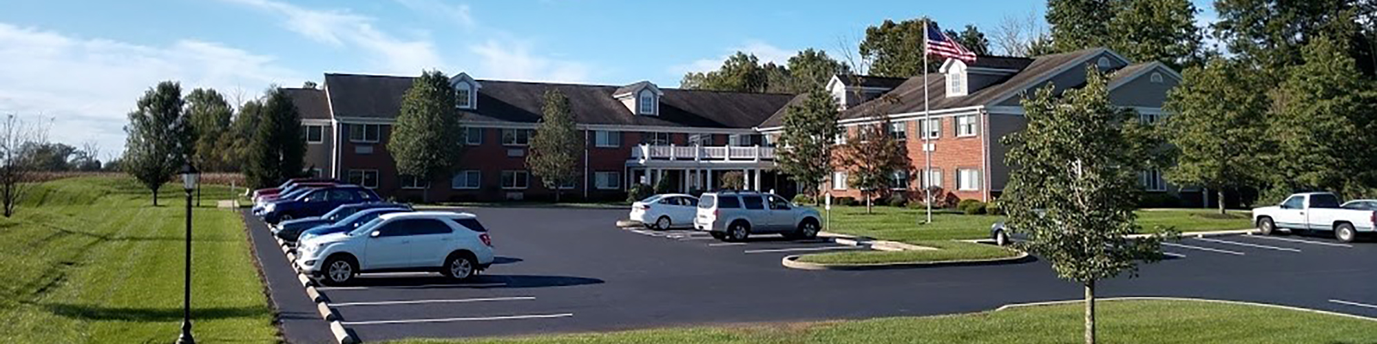 Parking lot view of Lytle Trace